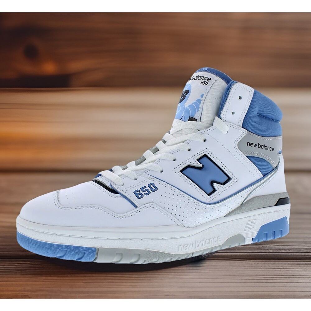 New Balance 650 High Top NBA Shoes Light NC Blue Mens Size 11 New Fast Ship